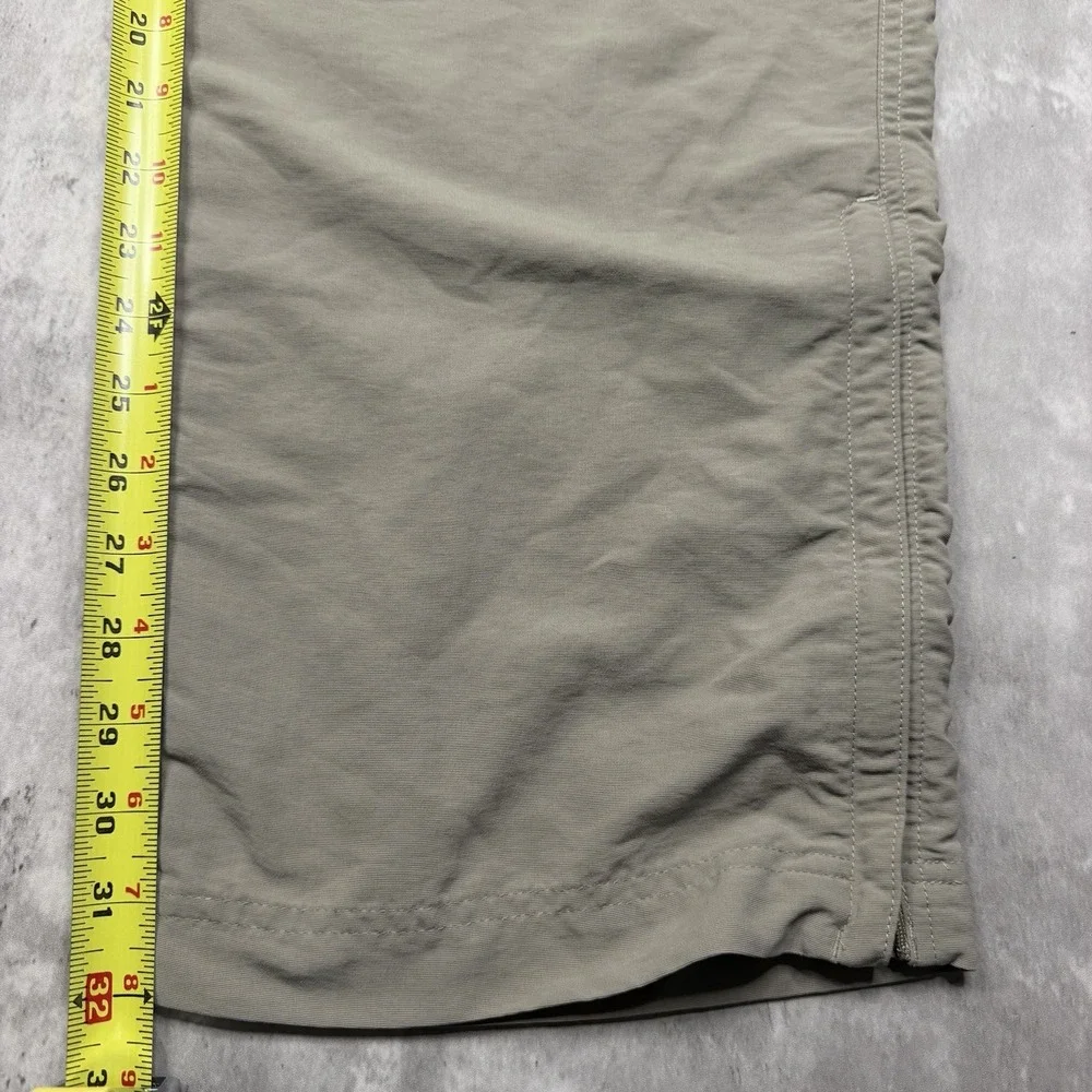 The North Face Men's Large Nylon Convertible Cargo Hiking Pants Outdoor Beige